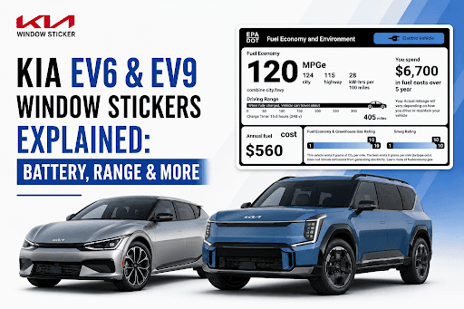 Kia EV6 & EV9 Window Stickers Explained
