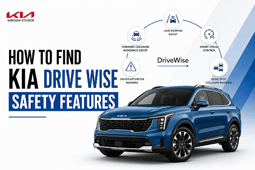 Find Kia Drive Wise Safety Features on Your Window Sticker