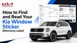 How to Find and Read Your Kia Window Sticker (Monroney Label)